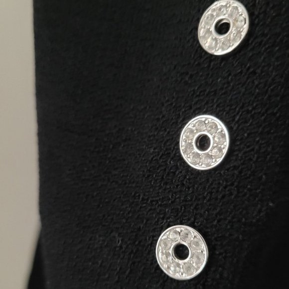 St. John EVENING Embellished Knit Formal Black Jacket Size 8 - Picture 8 of 8